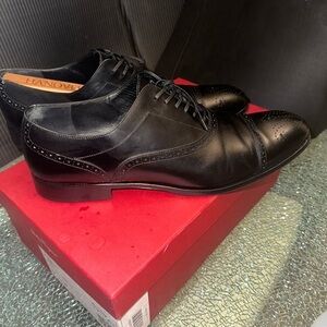 Salvatore Ferragamo Caesy Cap Toe Lace-Up size 11.5 black
